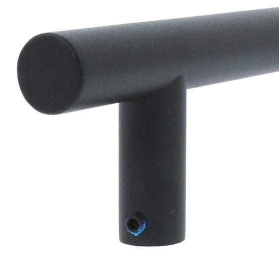 Deurgreep Rond HoH 300mm RVS/Zwart