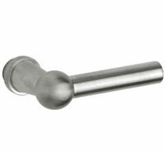 Deurkruk Chemin de Fer 85mm mat nikkel ongelakt