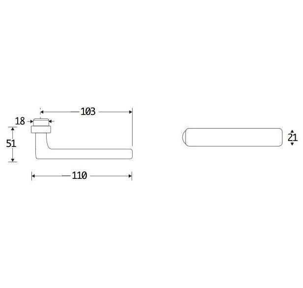 Deurkruk Padania glans nikkel