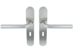 ODShop deurkruk Modern rond op ovaal schild SL56 rvs