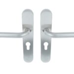 ODShop deurkruk Modern rond op ovaal schild PC55 rvs