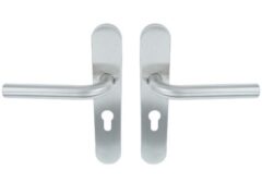 ODShop deurkruk Modern rond op ovaal schild PC55 rvs