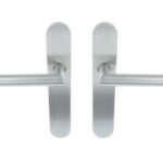 ODShop deurkruk Modern haaks op ovaal schild blind rvs