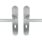 ODShop deurkruk Modern haaks op ovaal schild SL56 rvs