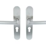 ODShop deurkruk Modern haaks op ovaal schild PC55 rvs