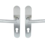 ODShop deurkruk Modern haaks op ovaal schild PC72 rvs