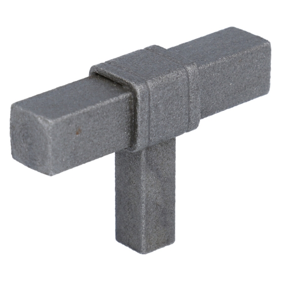 T-knop IJzer Grijs 63 mm