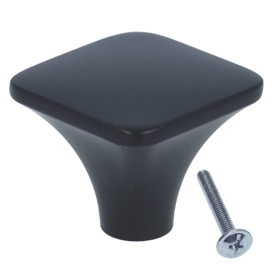 Knop Bouquet aluminium zwart 32 mm - Afbeelding 3