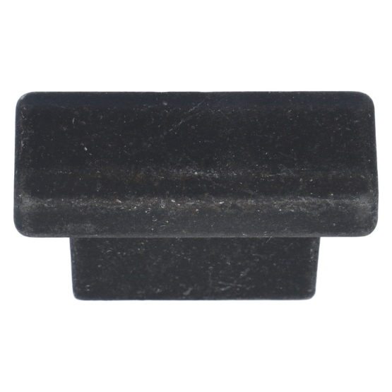 Knop Trunk Mat Zwart IJzerkleur 16 mm