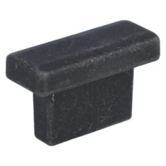 Knop Trunk Mat Zwart IJzerkleur 16 mm