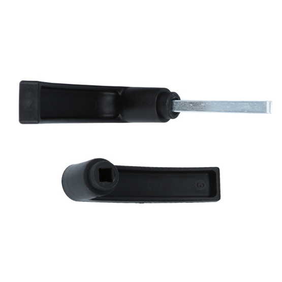 Deurkruk voor poortsloten zwart polyamide