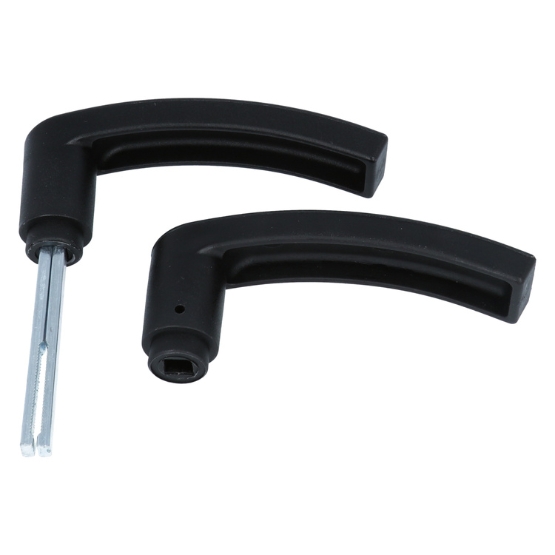 Deurkruk voor poortsloten zwart polyamide