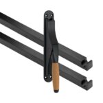 Pomp-espagnolet Ton teak Mat Zwart Inclusief 2 Stangen