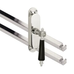 Kruk-espagnolet Roman bakeliet Rechts Glans Nikkel Inclusief 2 Stangen