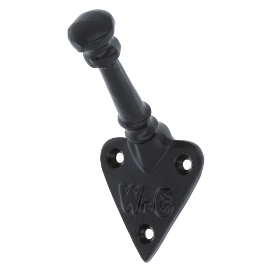 Kapstokhaakje WC IJzer Zwart