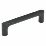 Greep Silkeborg Essen gelakt mat zwart 128 mm