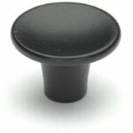 Meubelknop Oslo Ø28mm essen mat zwart