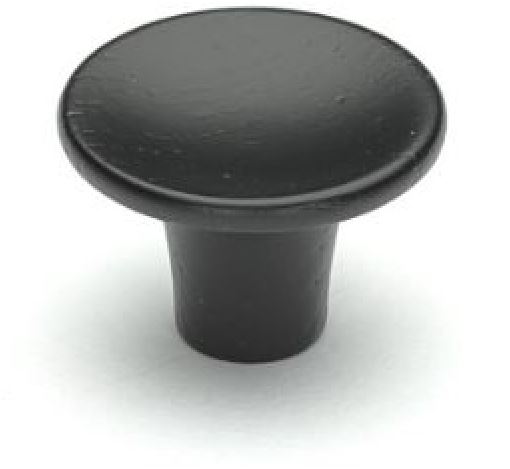 Meubelknop Oslo Ø28mm essen mat zwart