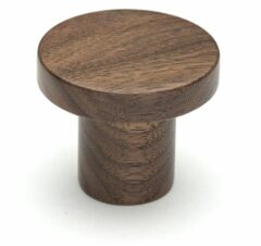 Meubelknop Stockholm Ø48mm walnoot