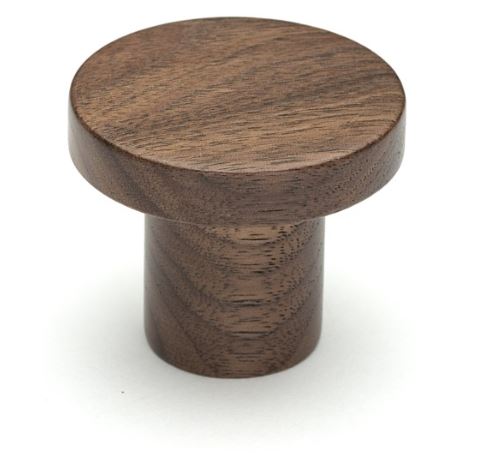 Meubelknop Stockholm Ø48mm walnoot