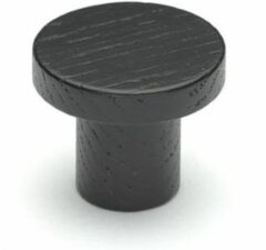 Meubelknop Stockholm Ø33mm essen mat zwart
