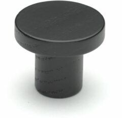 Meubelknop Stockholm Ø48mm essen mat zwart