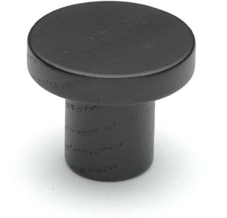 Meubelknop Stockholm Ø48mm essen mat zwart