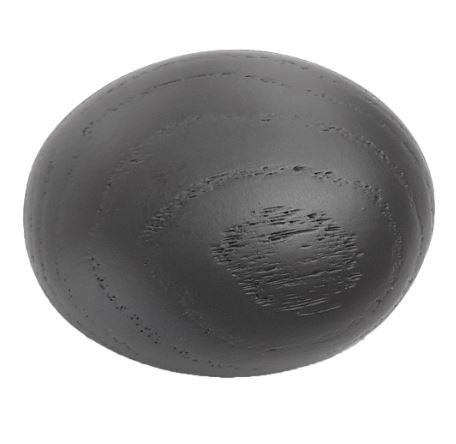 Meubelknop Stavanger 64mm essen mat zwart