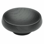 Meubelknop Hamar Ø66mm essen mat zwart