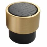 Meubelknop Lillehammer Ø26mm essen/messing