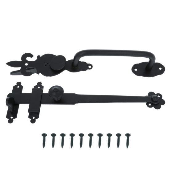 Staldeursluiting ijzer zwart