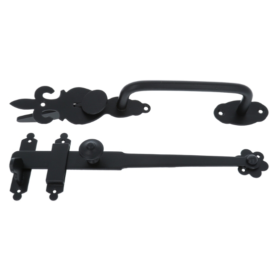 Staldeursluiting ijzer zwart