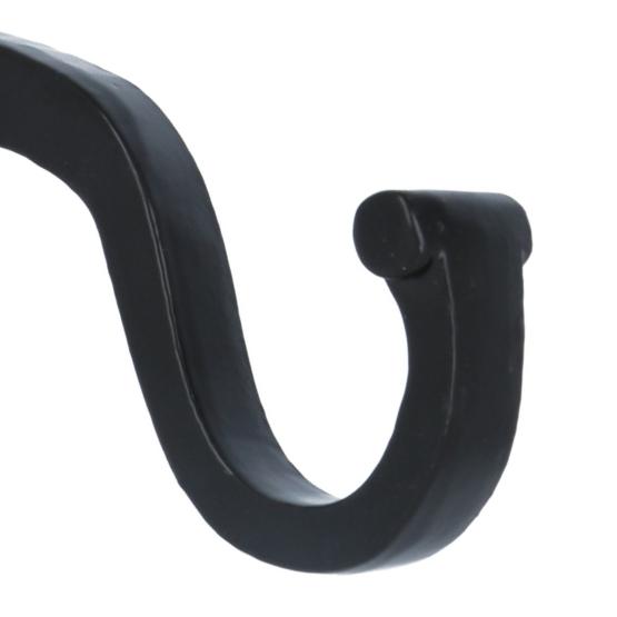 Kapstokhaak 90mm ijzer zwart