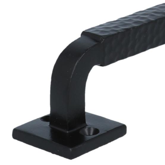 Greep geribbeld 184 mm ijzer zwart