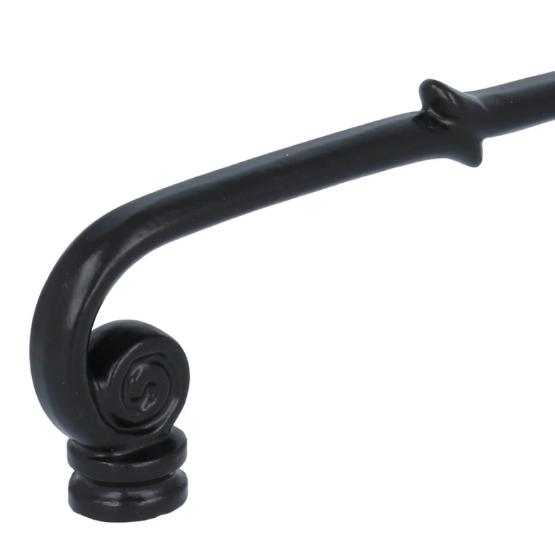 Greep spiraal 141 mm ijzer zwart