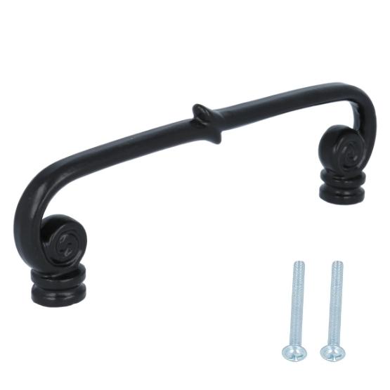 Greep spiraal 141 mm ijzer zwart