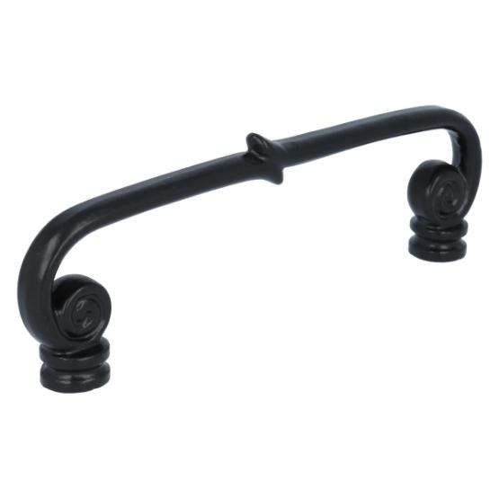 Greep spiraal 141 mm ijzer zwart