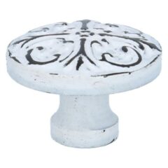 Knop klassiek wit 38 mm