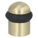 Deurstop 43 mm met ring mat messing