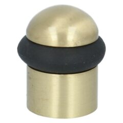 Deurstop 43 mm met ring mat messing