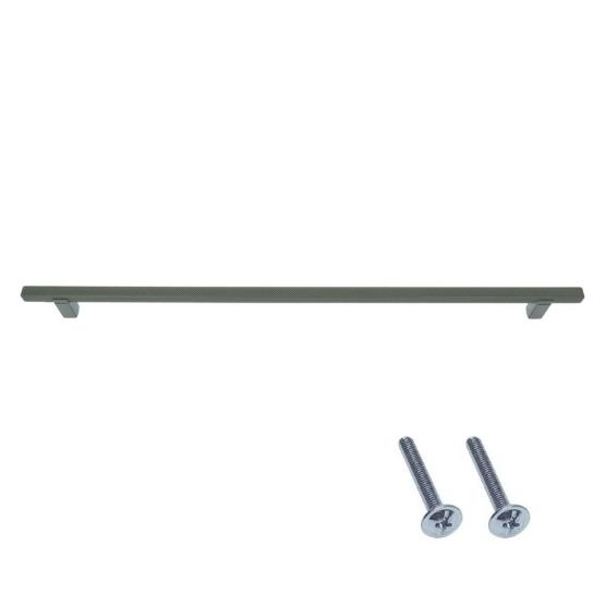 Greep geribbeld metallic groen 320 mm