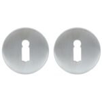 ODShop sleutelplaatjes Modern rond rvs