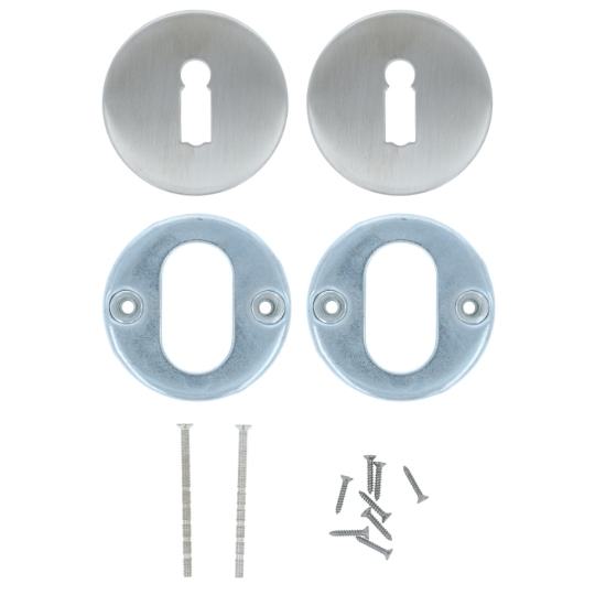 ODShop sleutelplaatjes Modern rond rvs