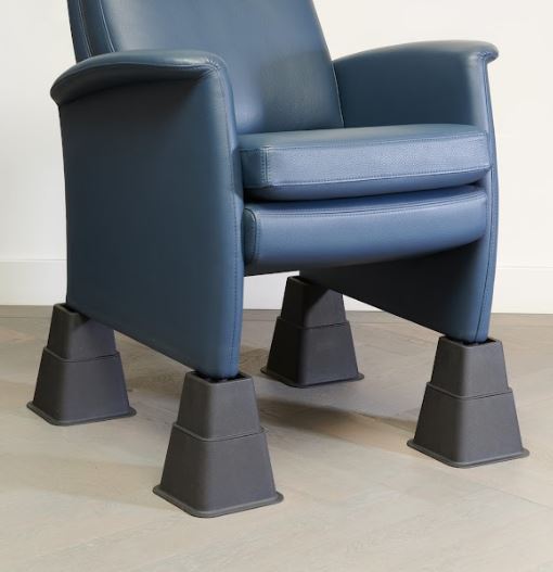 SecuCare bed/meubelverhoger 80/130/210 mm zwart