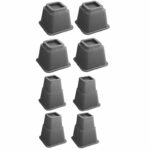 SecuCare bed/meubelverhoger 80/130/210 mm zwart