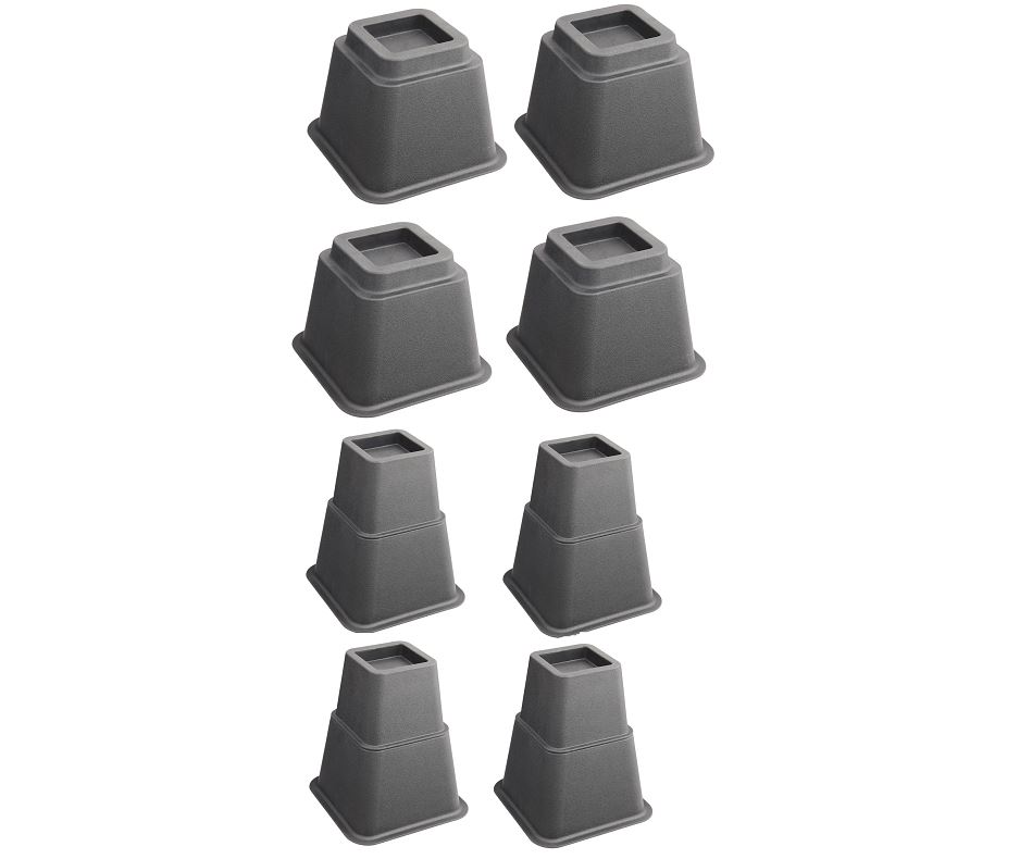 SecuCare bed/meubelverhoger 80/130/210 mm zwart