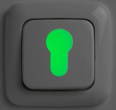 SecuCare glow in the dark markering voor cilinder/schakelaar