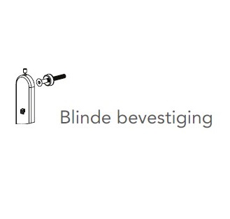 S2 veiligheidsbeslag 3221 smal binnen schild PC92 OV blinde bevestiging