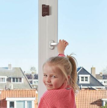 SecuMax draaikiep raamgrendel XL 842 bruin