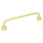 Greep zamac 128 mm geel messing
